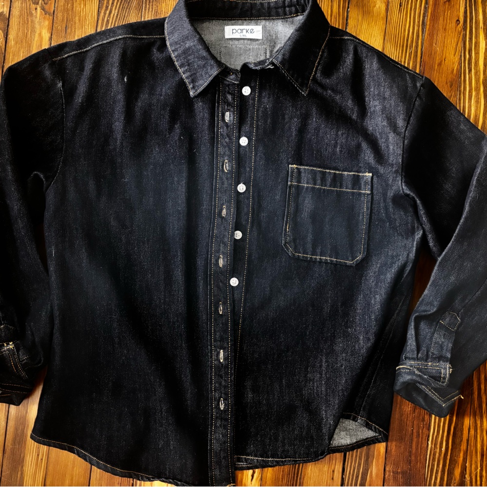Parke Darkwash Denim Button-Up Shirt